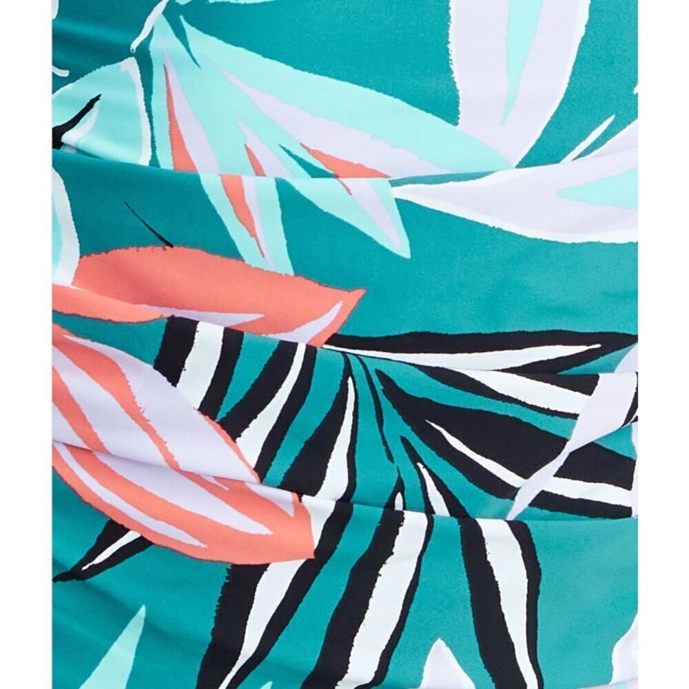 NEW Anne Cole Surplice Underwire Tankini Top in Zesty Tropical Sz. 32DD/34D - Picture 5 of 5
